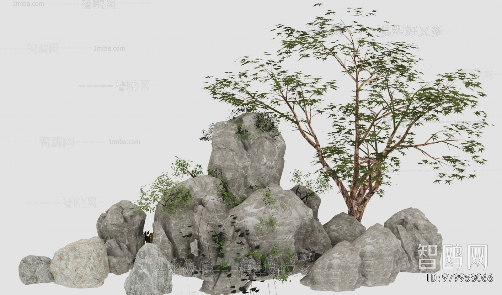 New Chinese Style Rockery Waterscape