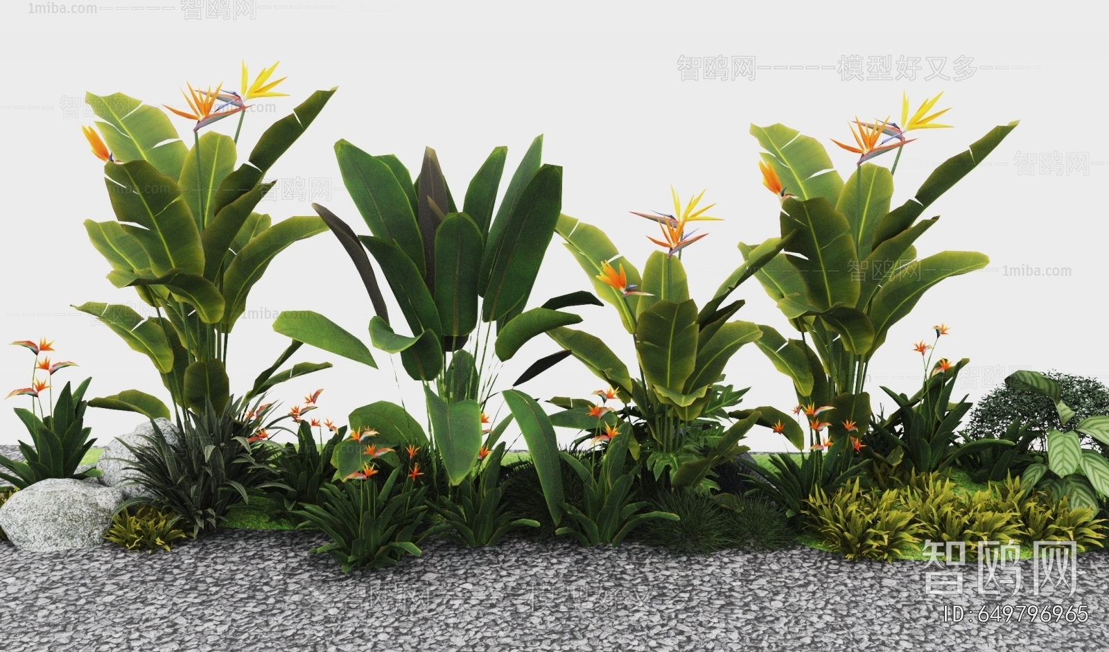 Modern Tree/shrub/grass