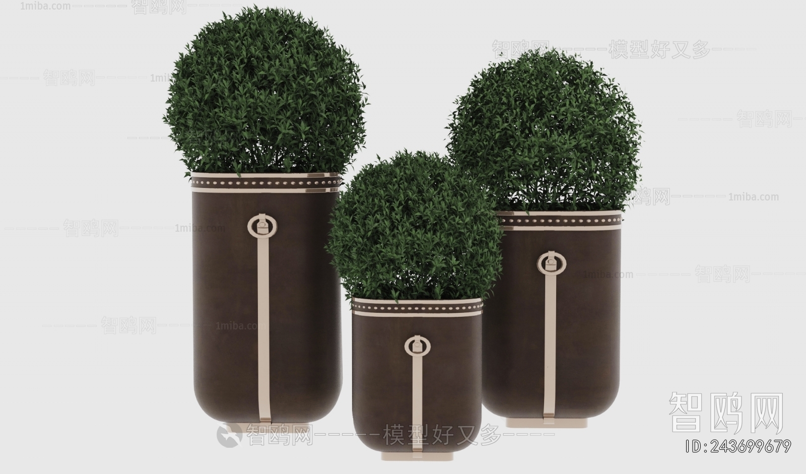 Modern Ground Green Plant Potted Plants