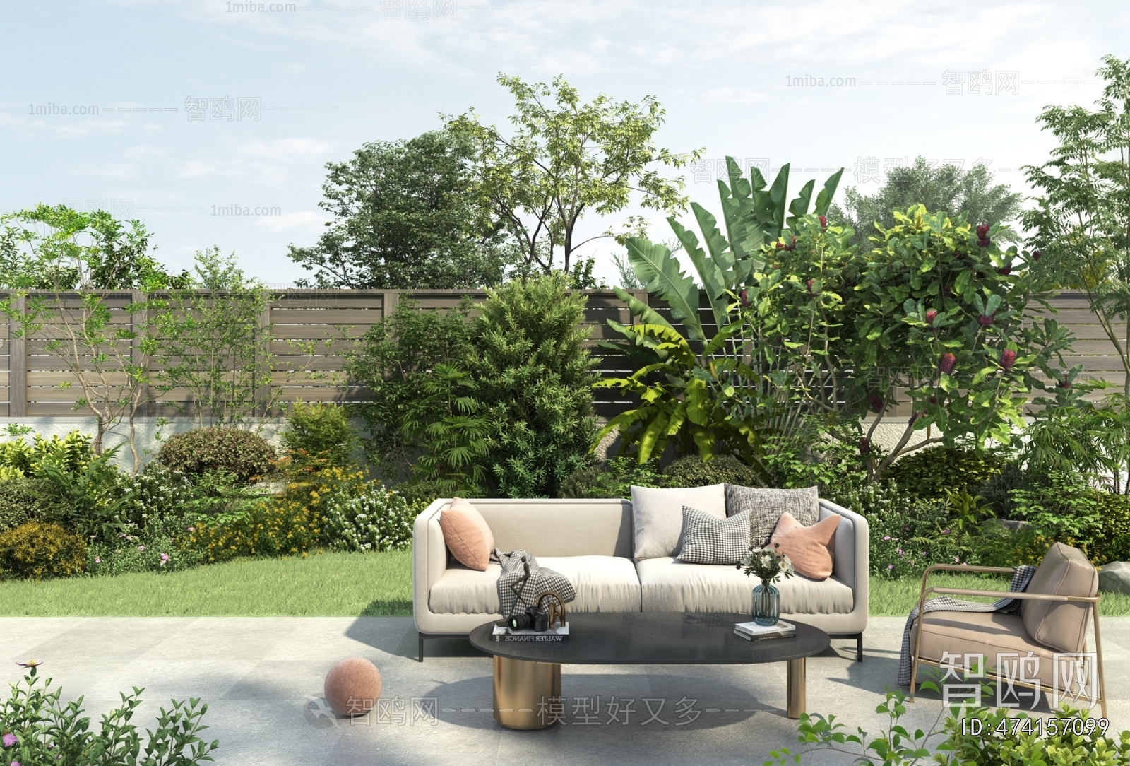 Modern Courtyard/landscape