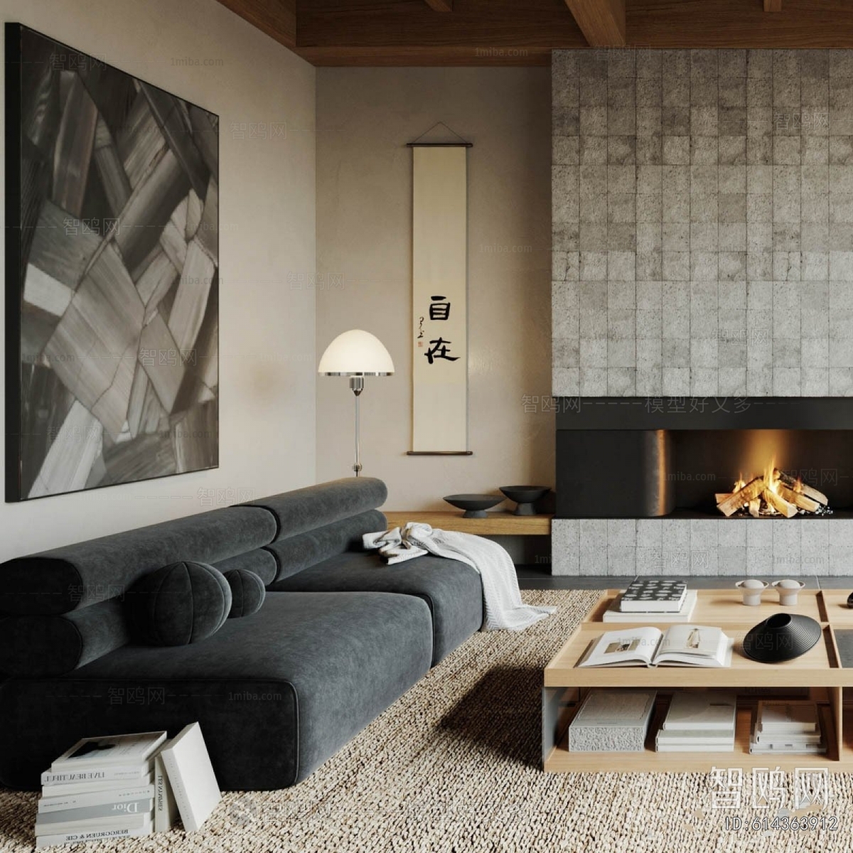 New Chinese Style A Living Room