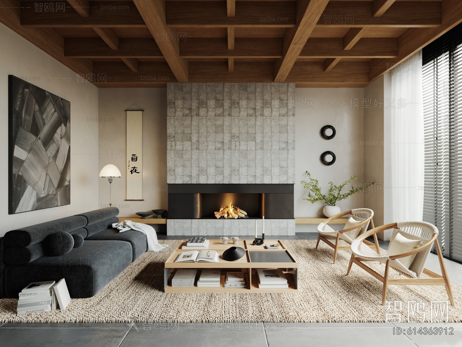 New Chinese Style A Living Room