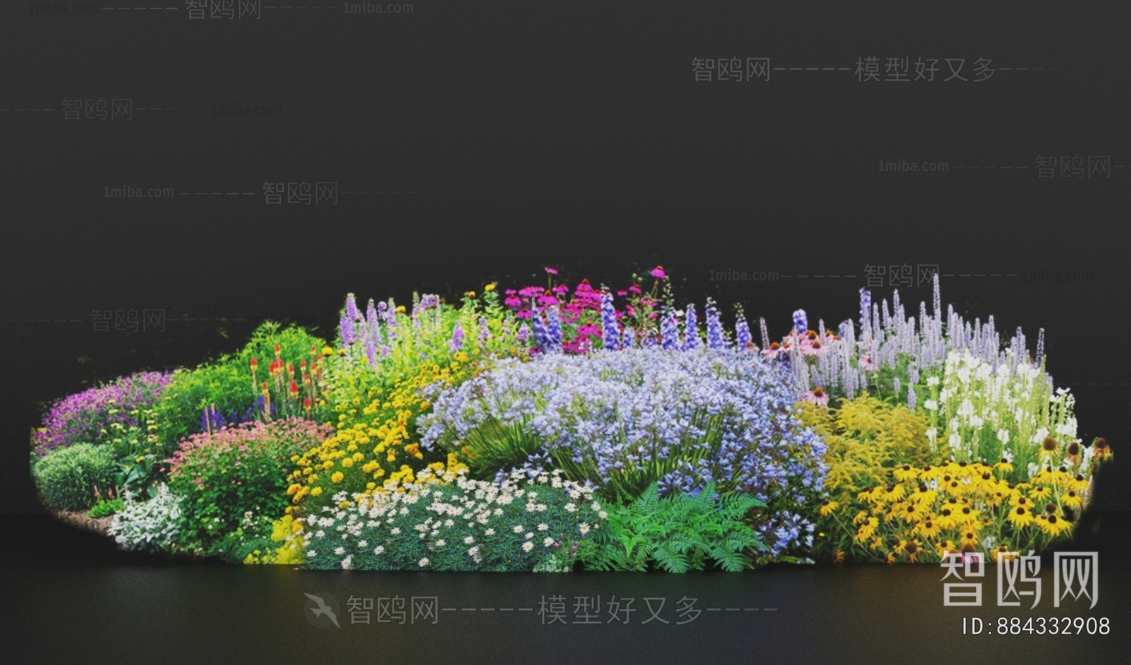 Modern Flowers And Grass