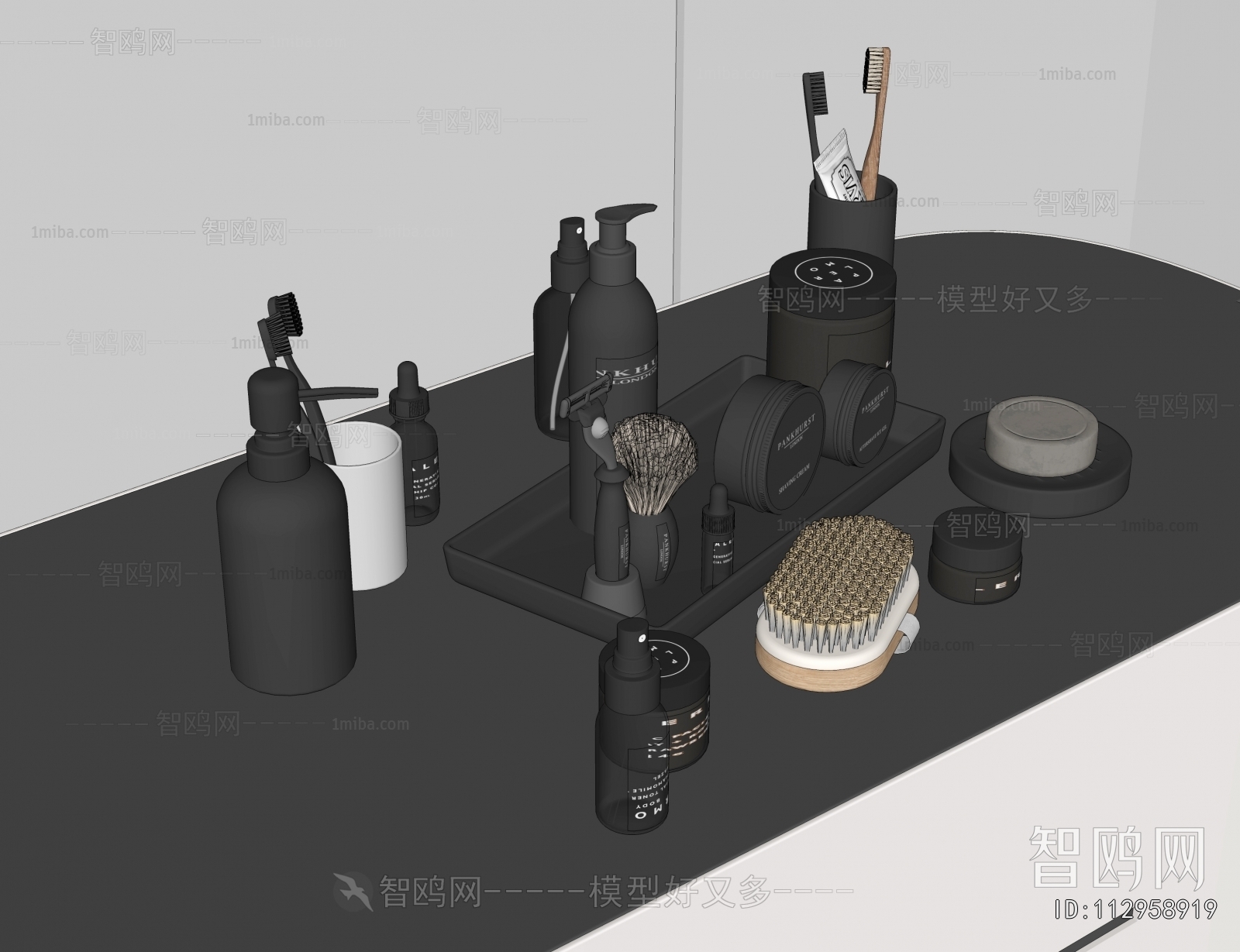 Modern Toothbrush And Toothpaste