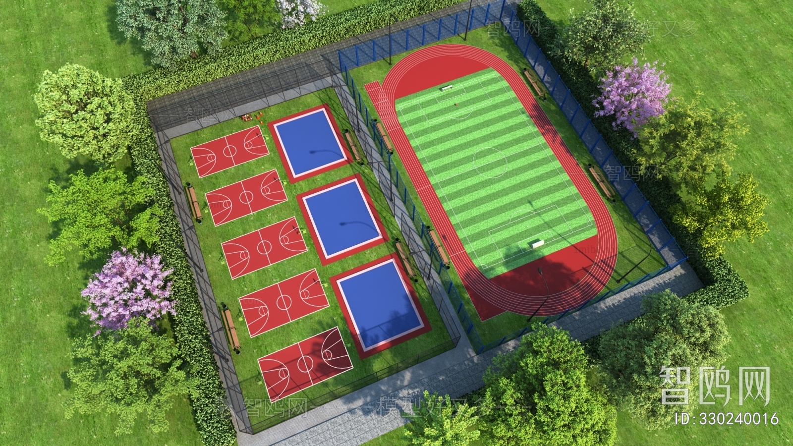 Modern Outdoor Sports Stadium
