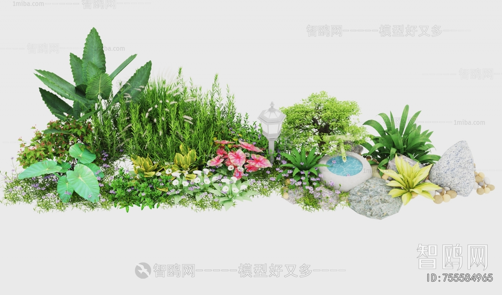 Modern Flowers And Grass