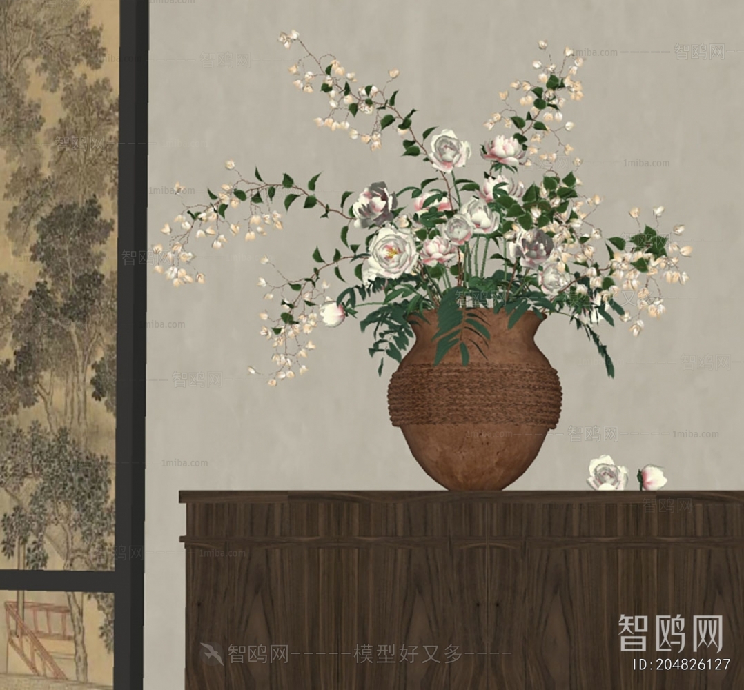 New Chinese Style Flower Arrangement