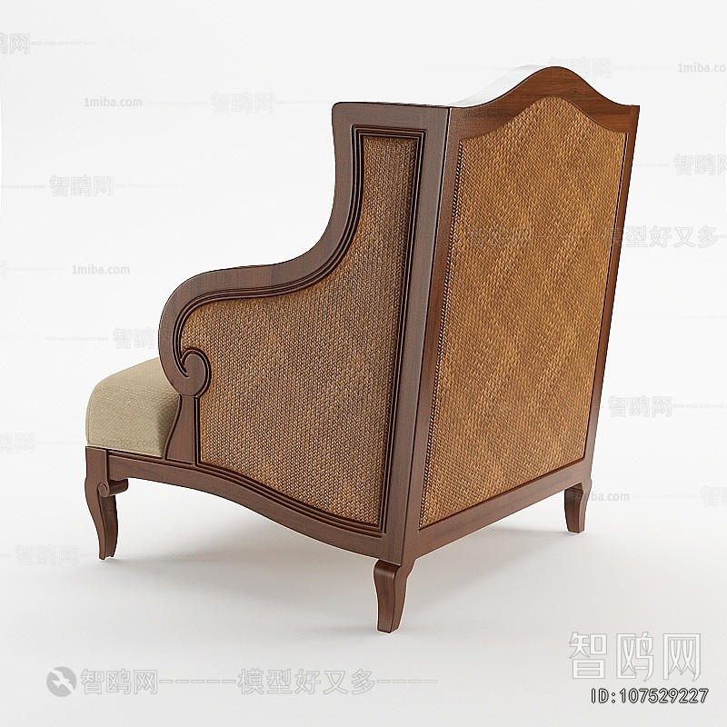 European Style Classical Style Single Sofa