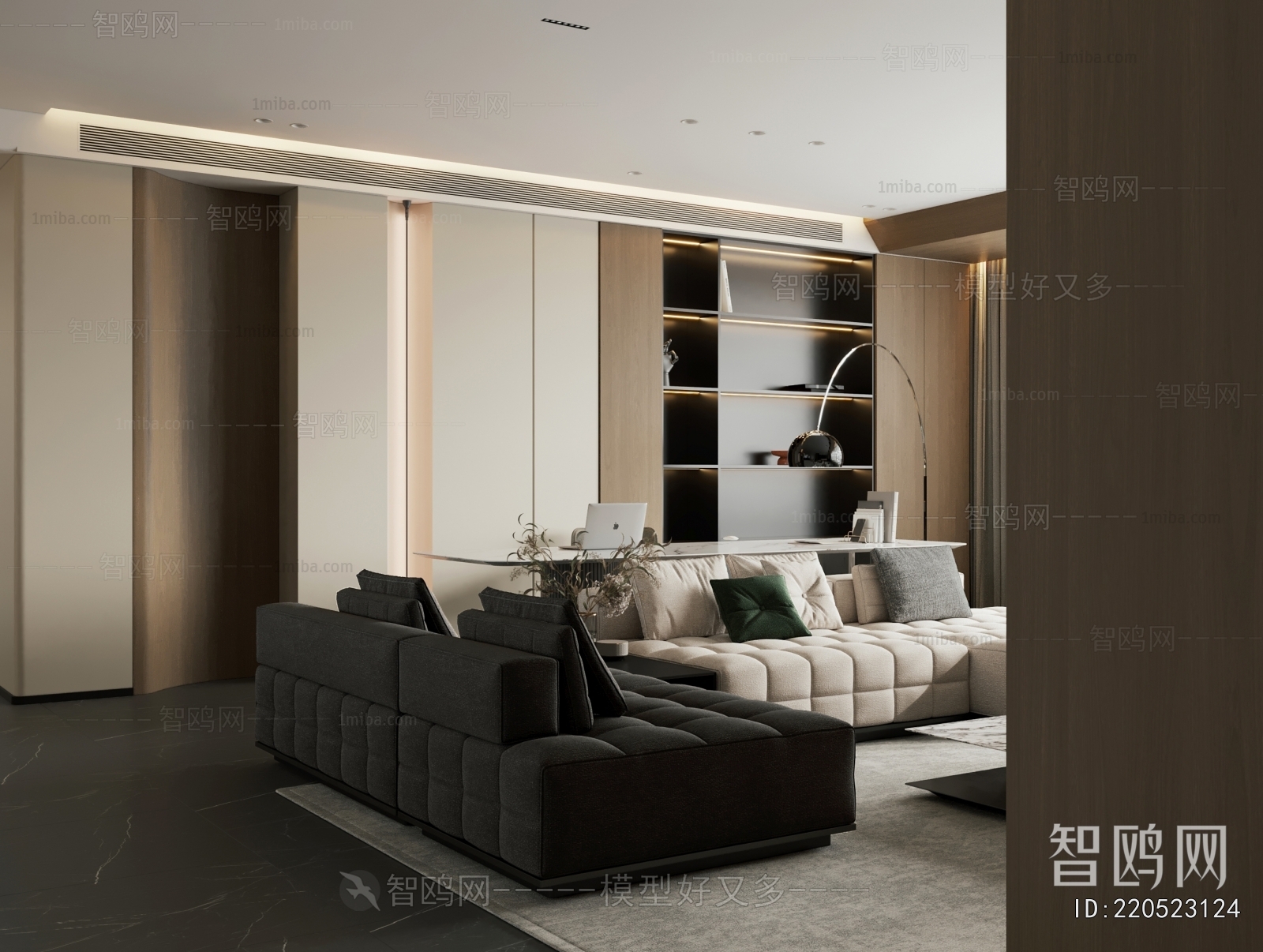 New Chinese Style A Living Room