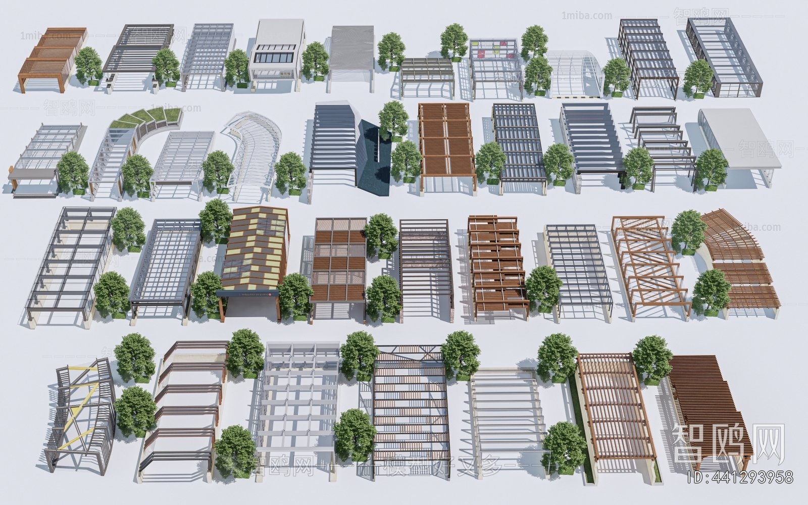 Modern Underground Parking Lot