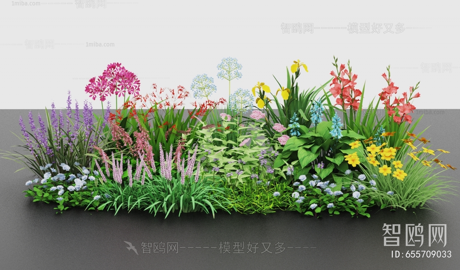 Modern Flowers And Grass