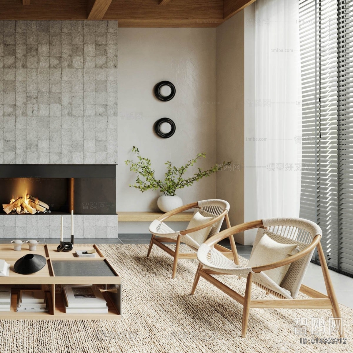 New Chinese Style A Living Room