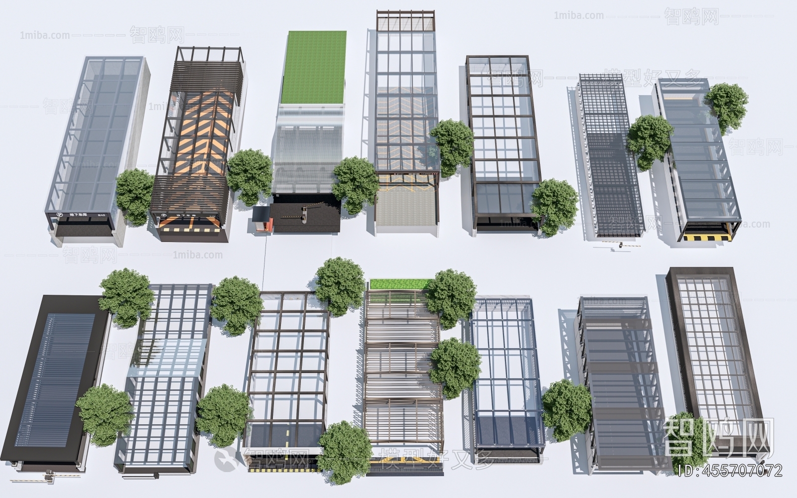 Modern Underground Parking Lot