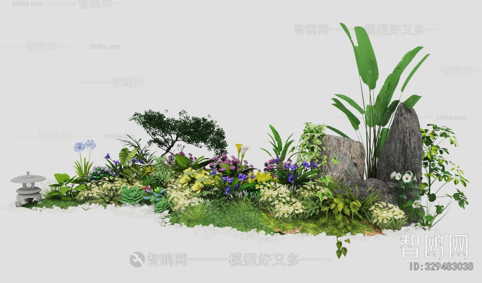 Modern Flowers And Grass