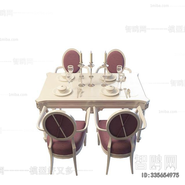 European Style Dining Table And Chairs