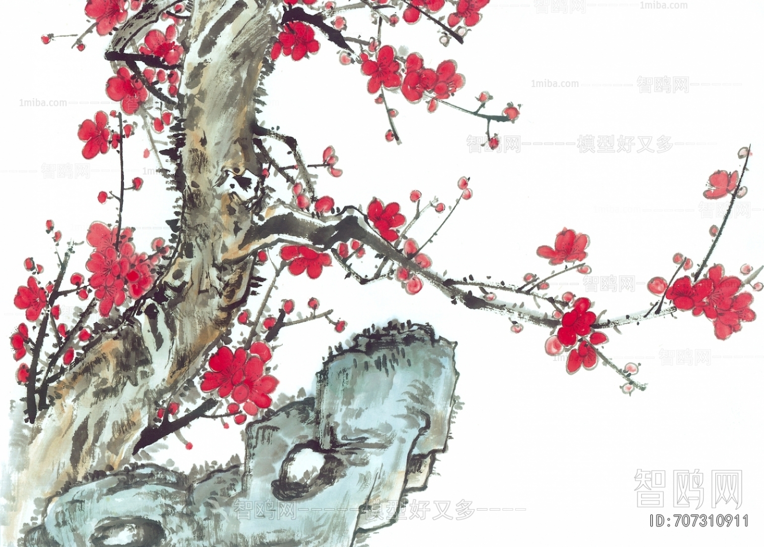 新中式植物装饰画