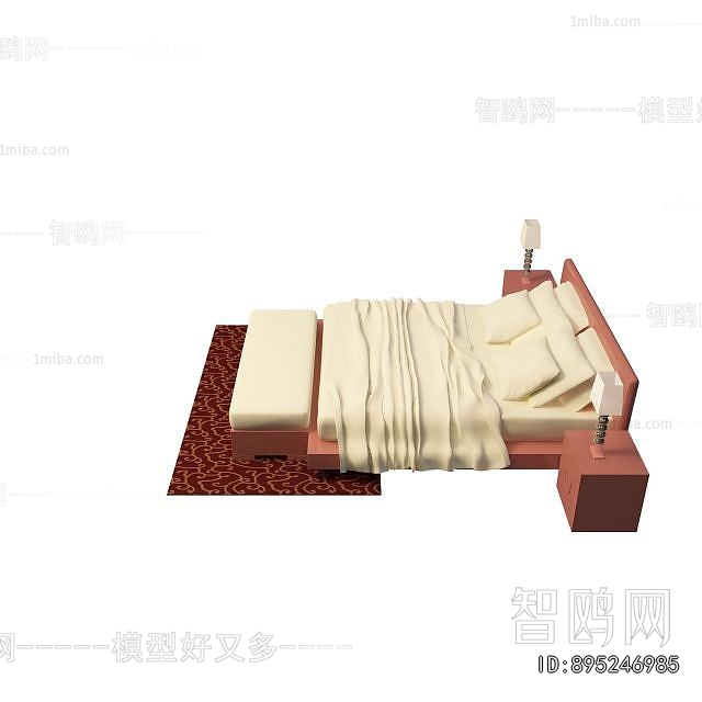 New Chinese Style Double Bed