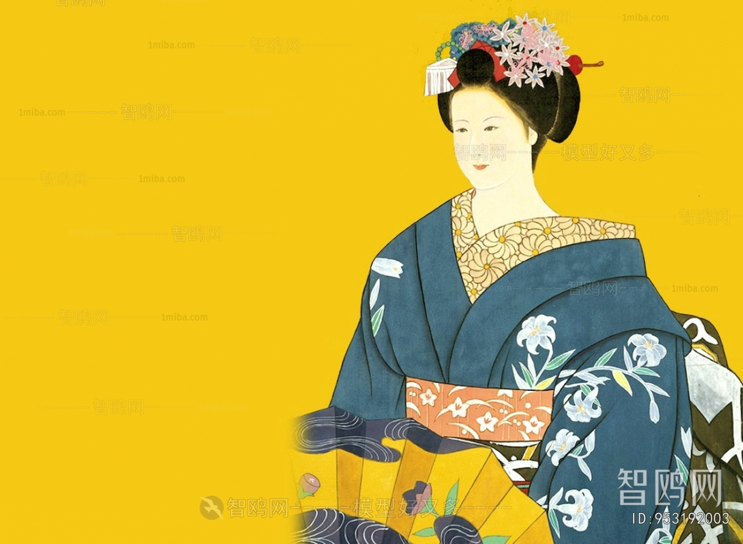 日式人物装饰画