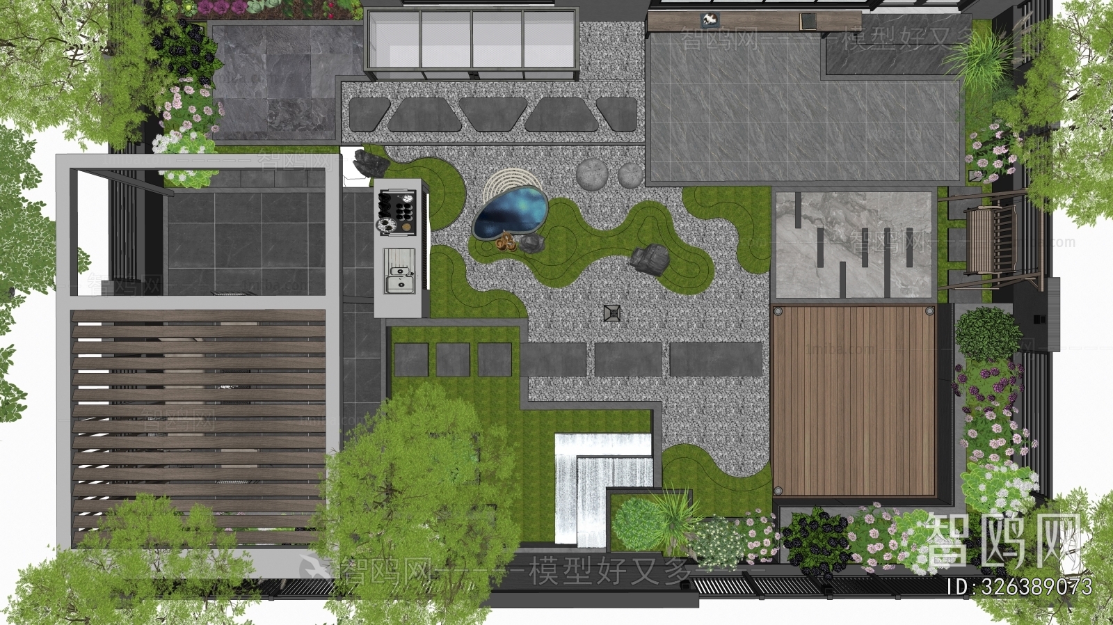 Modern Courtyard/landscape