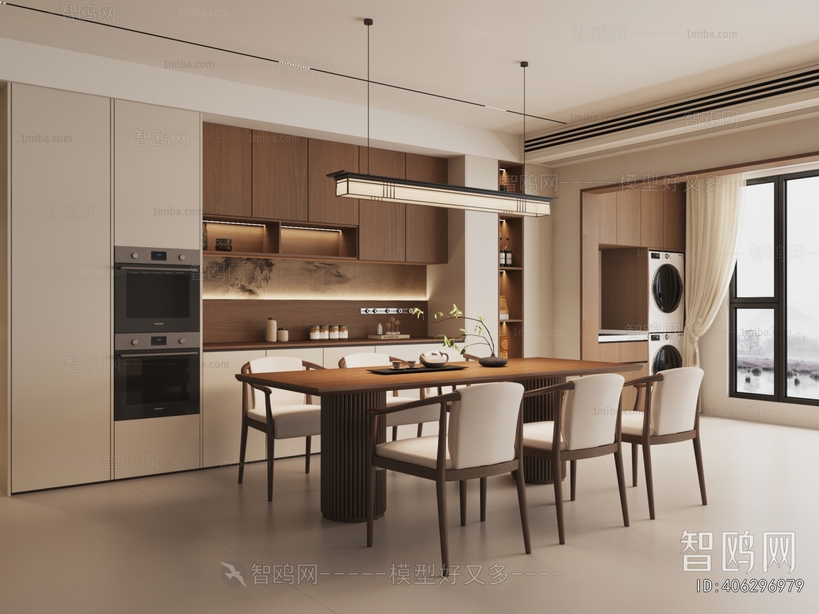 New Chinese Style Dining Room