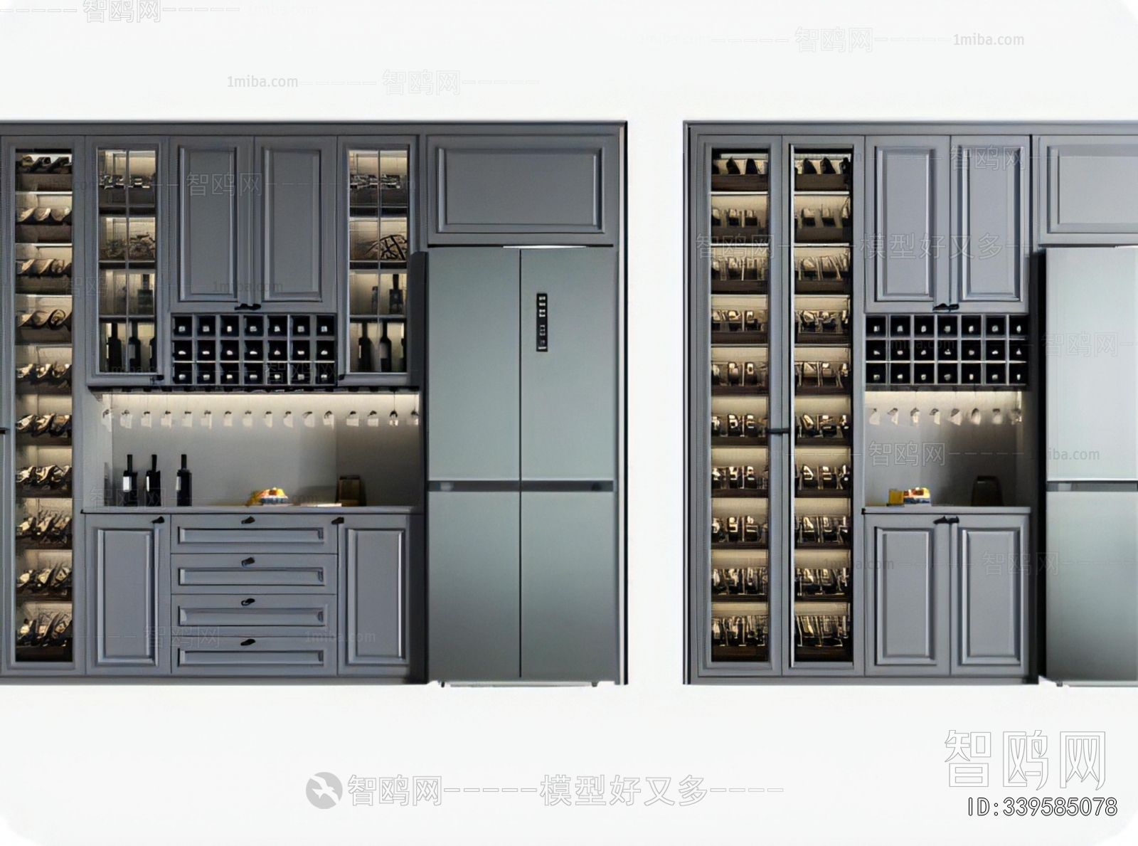 Simple European Style Wine Cabinet