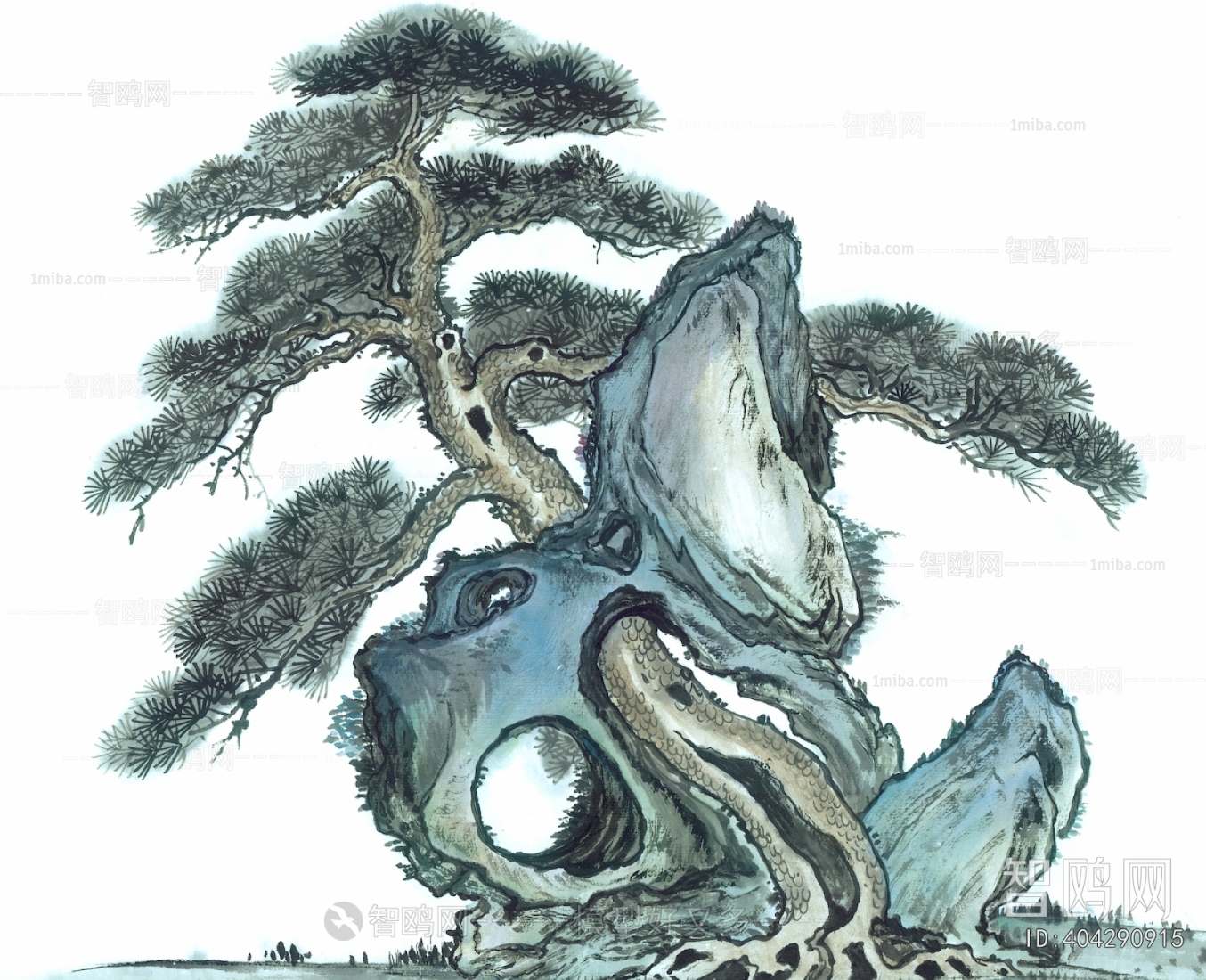新中式植物装饰画