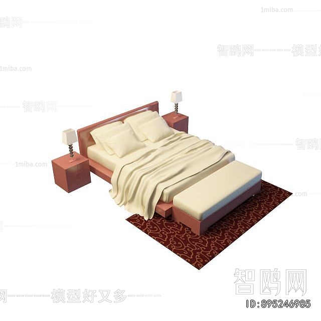 New Chinese Style Double Bed