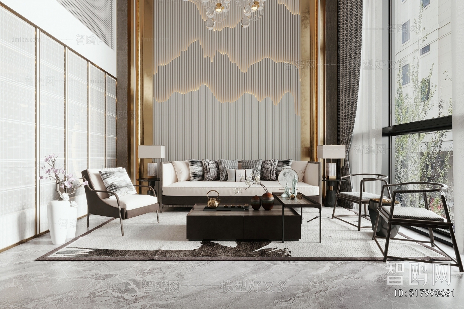 New Chinese Style Dining Room