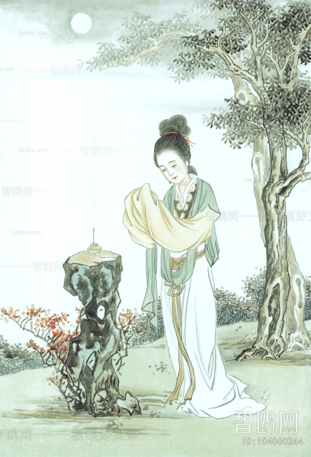 新中式人物装饰画