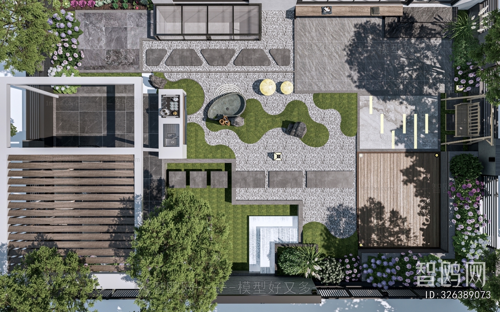 Modern Courtyard/landscape