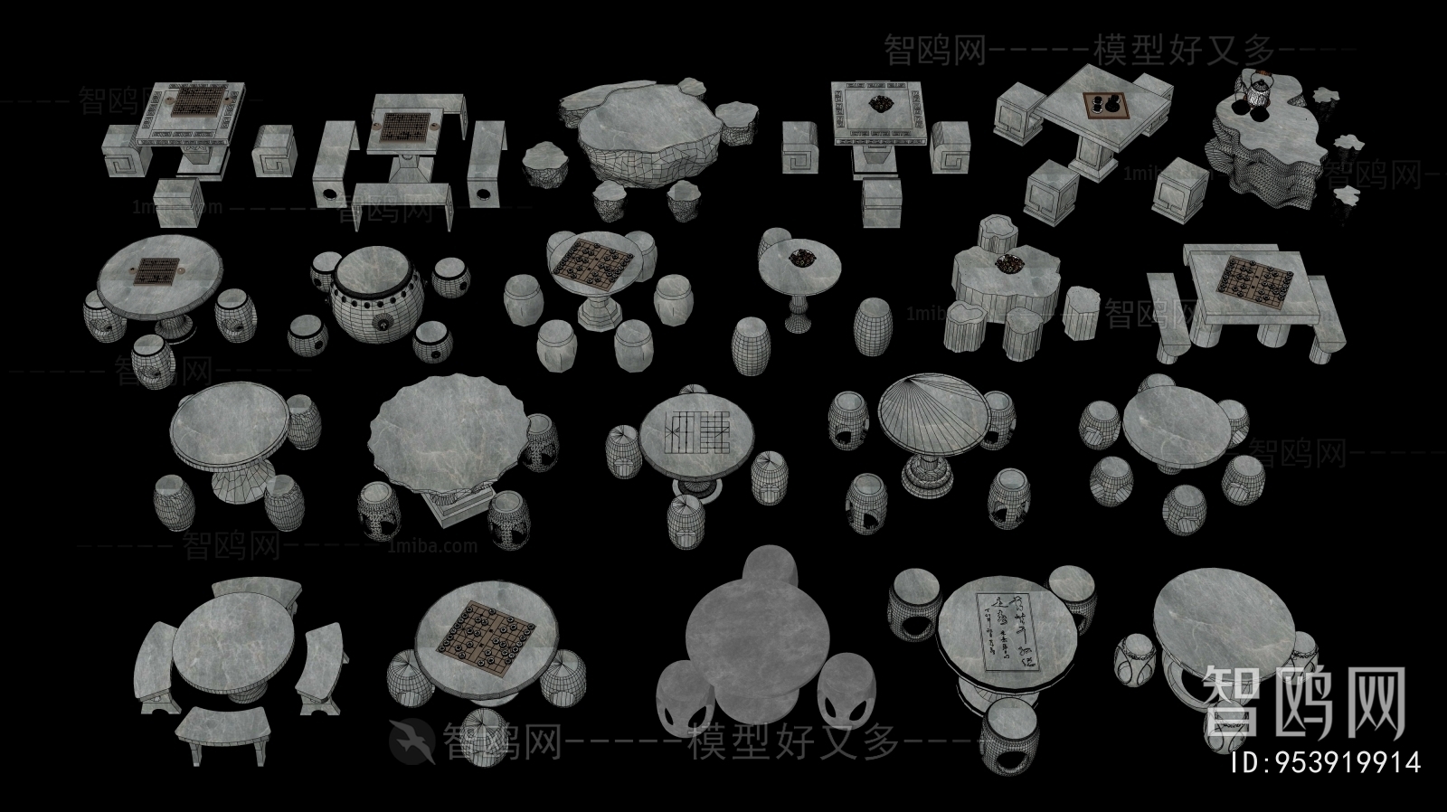 New Chinese Style Outdoor Tables And Chairs