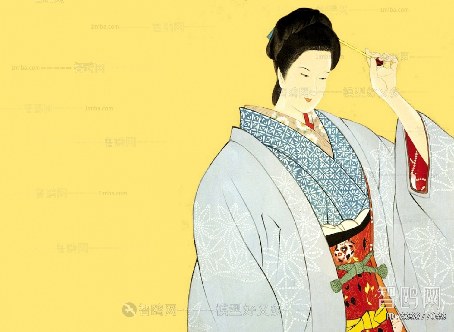 日式人物装饰画