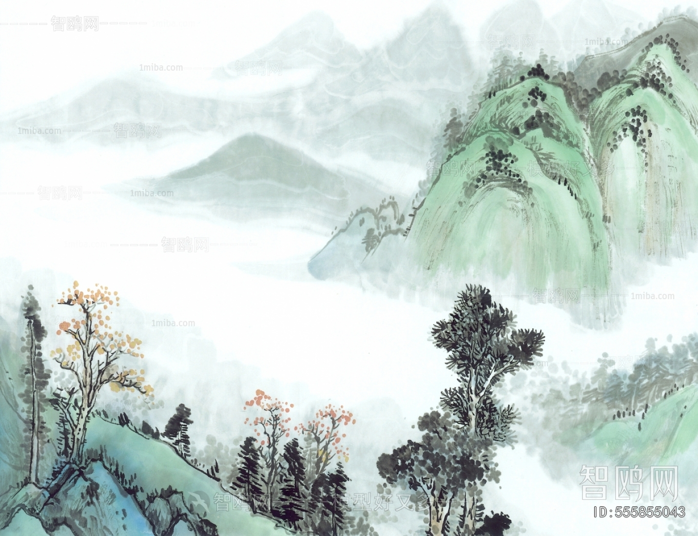新中式植物装饰画