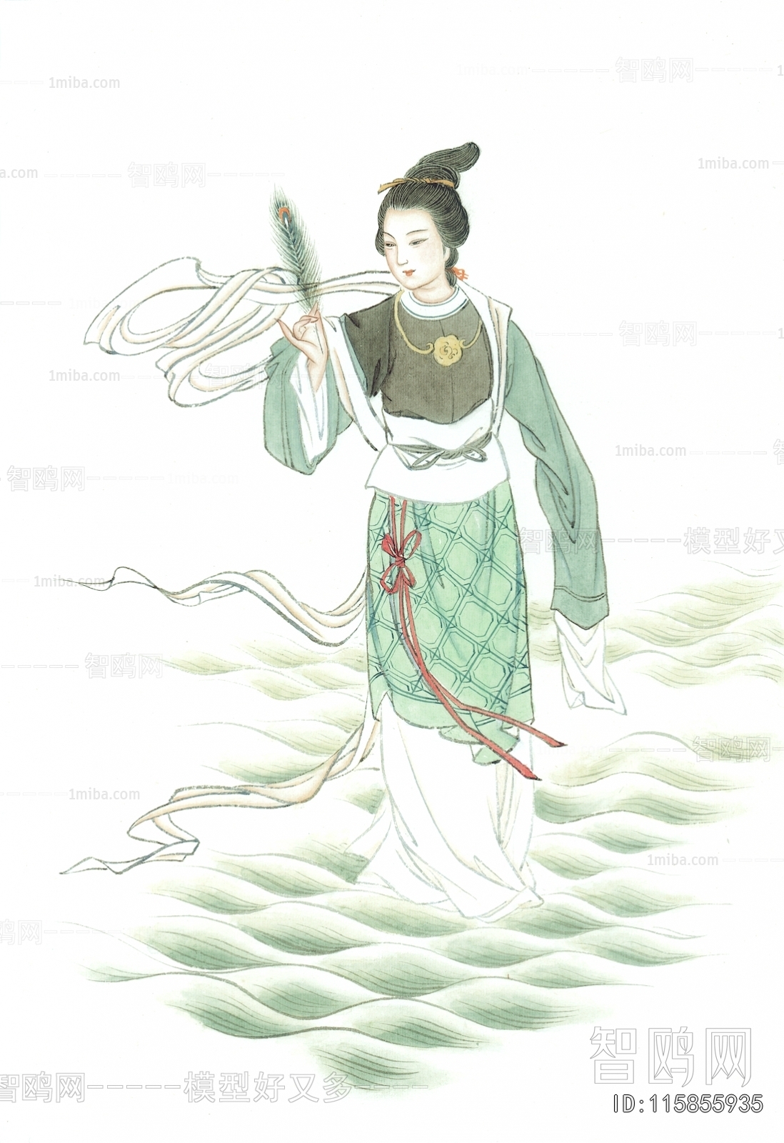 中式人物装饰画
