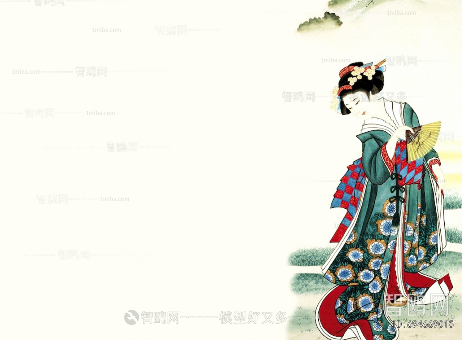 日式人物装饰画