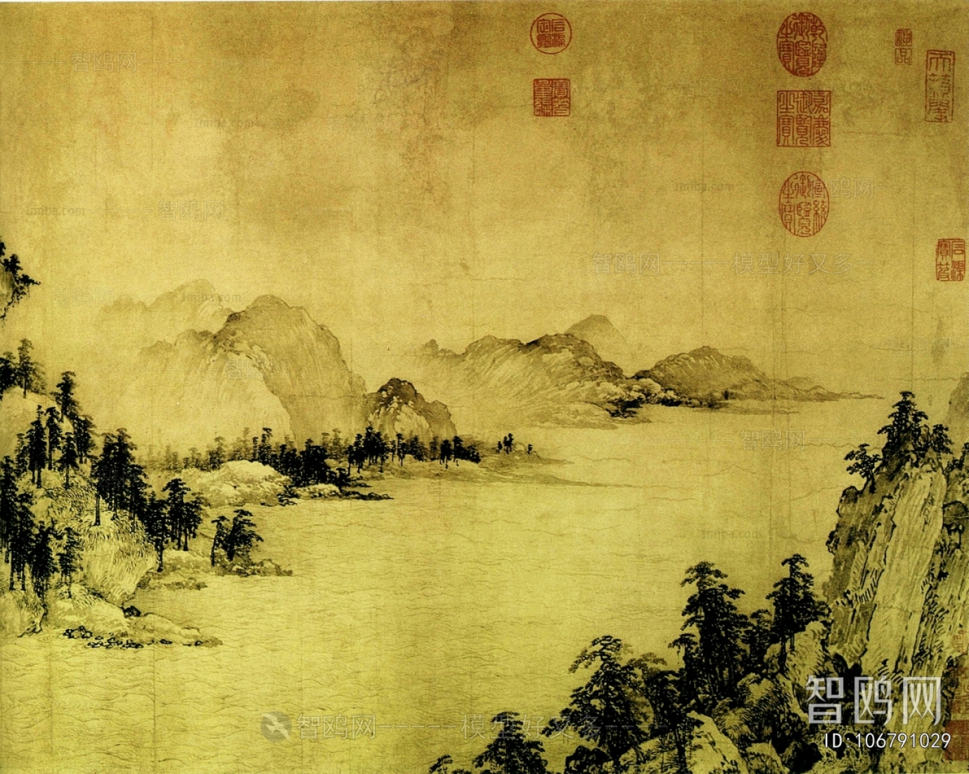 新中式植物装饰画
