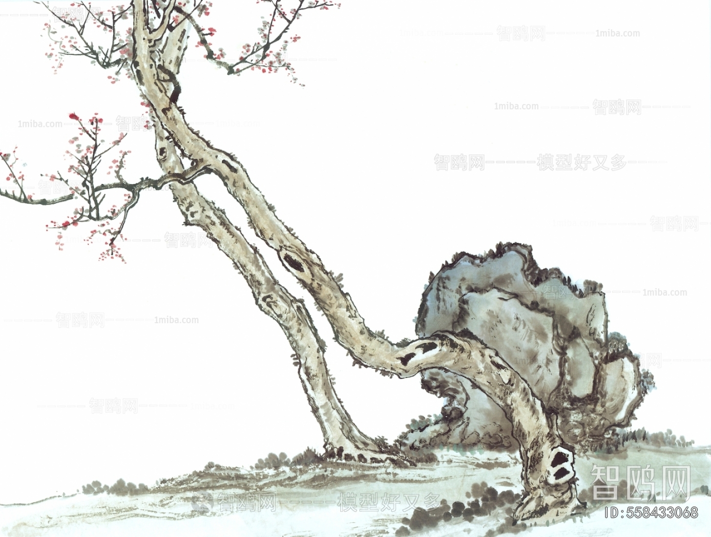 新中式植物装饰画