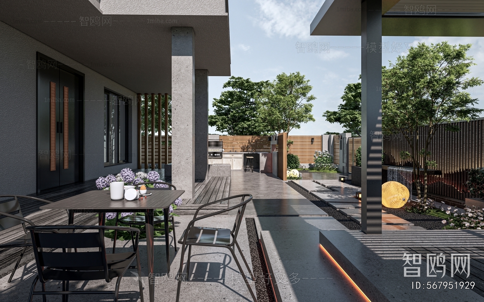 New Chinese Style Courtyard/landscape