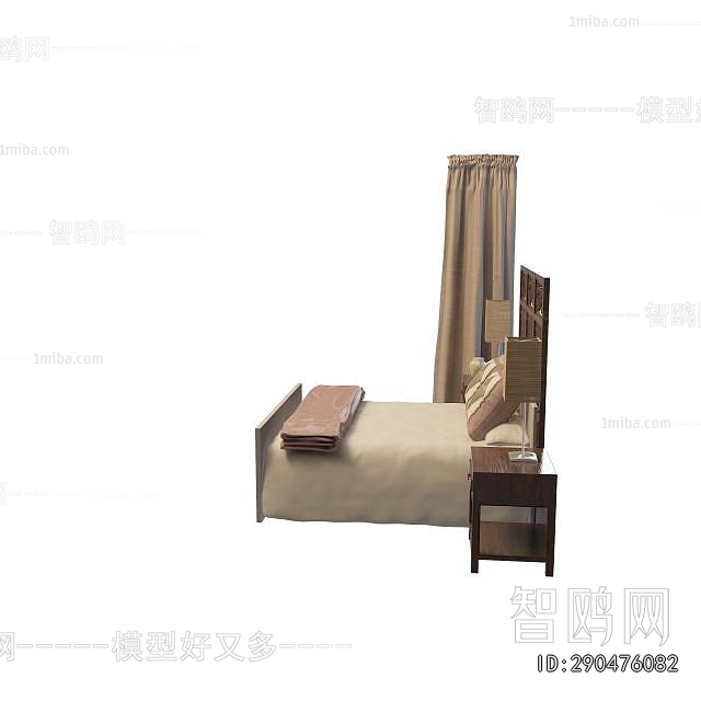 New Chinese Style Double Bed
