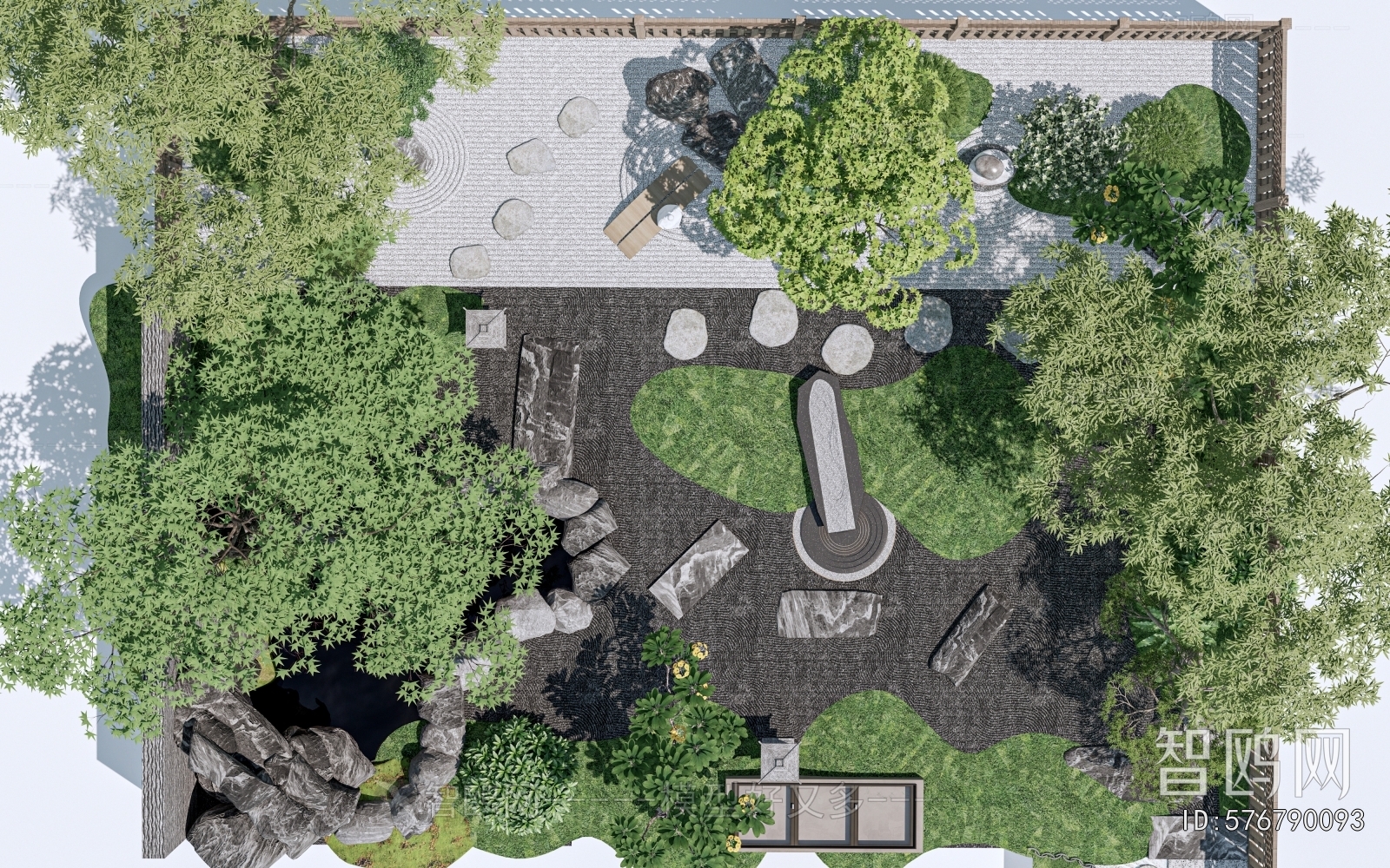 New Chinese Style Courtyard/landscape