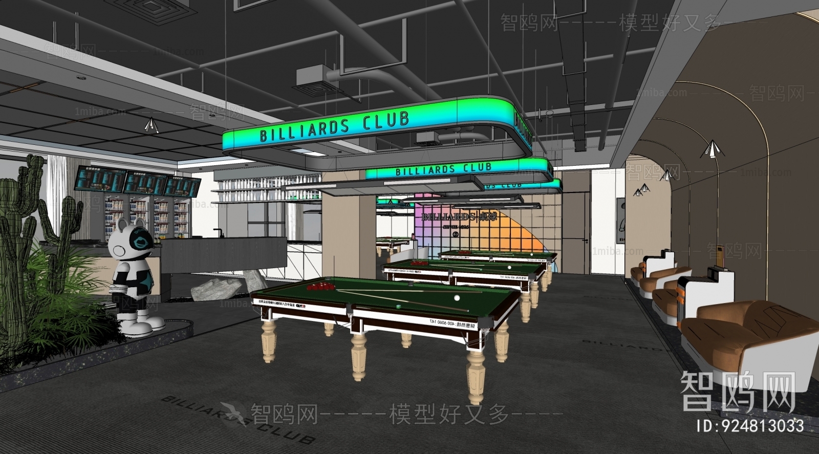 Modern Billiard Room