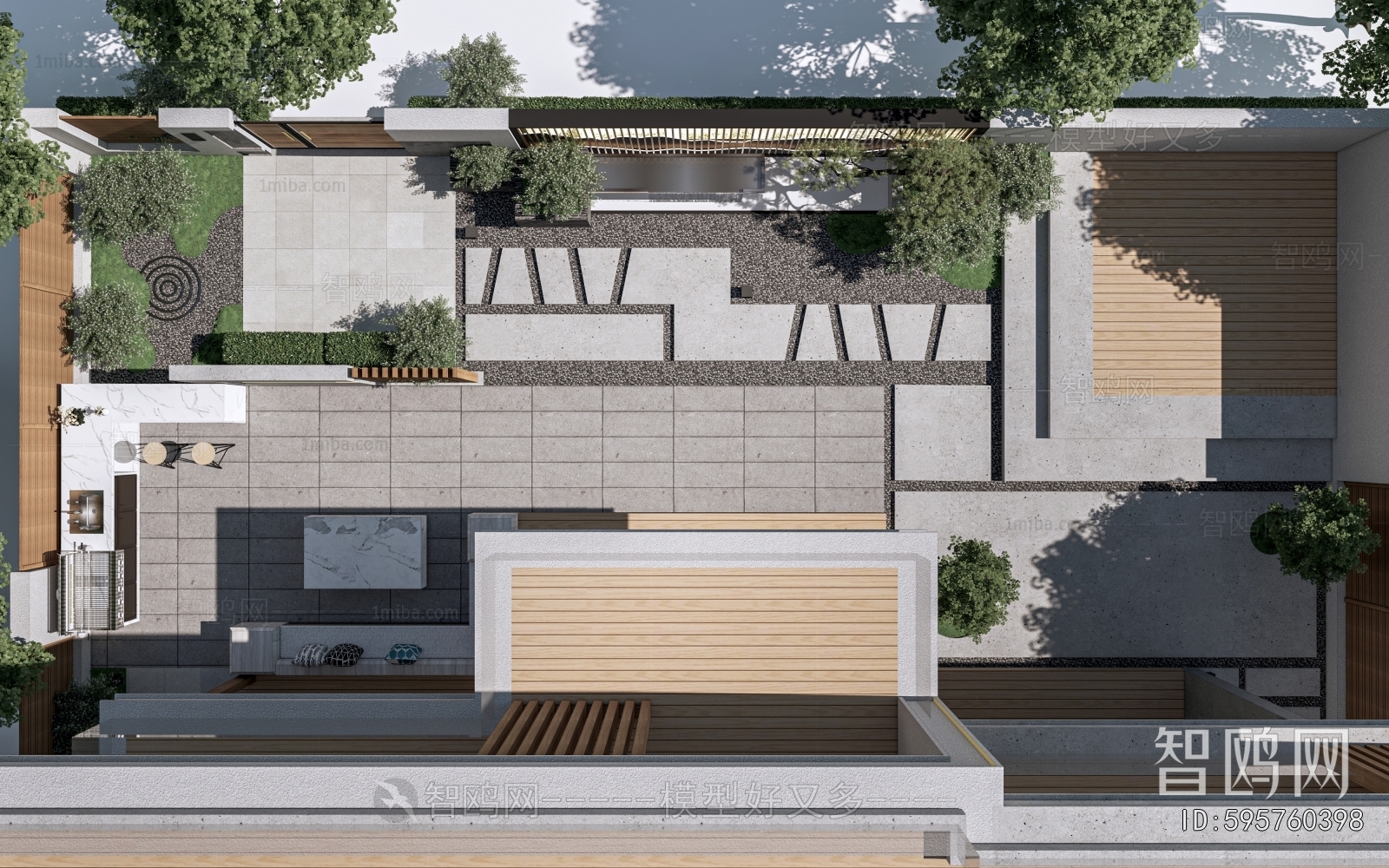 Modern Courtyard/landscape