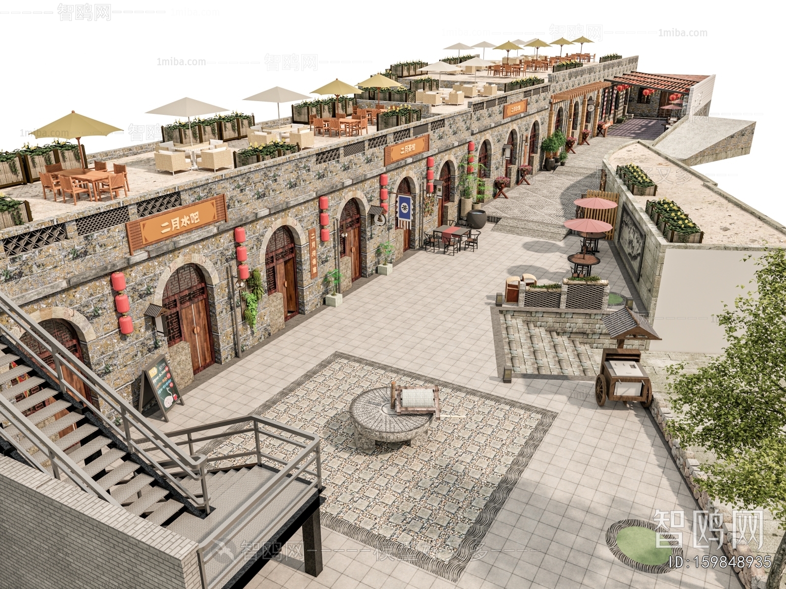 New Chinese Style Commercial Street