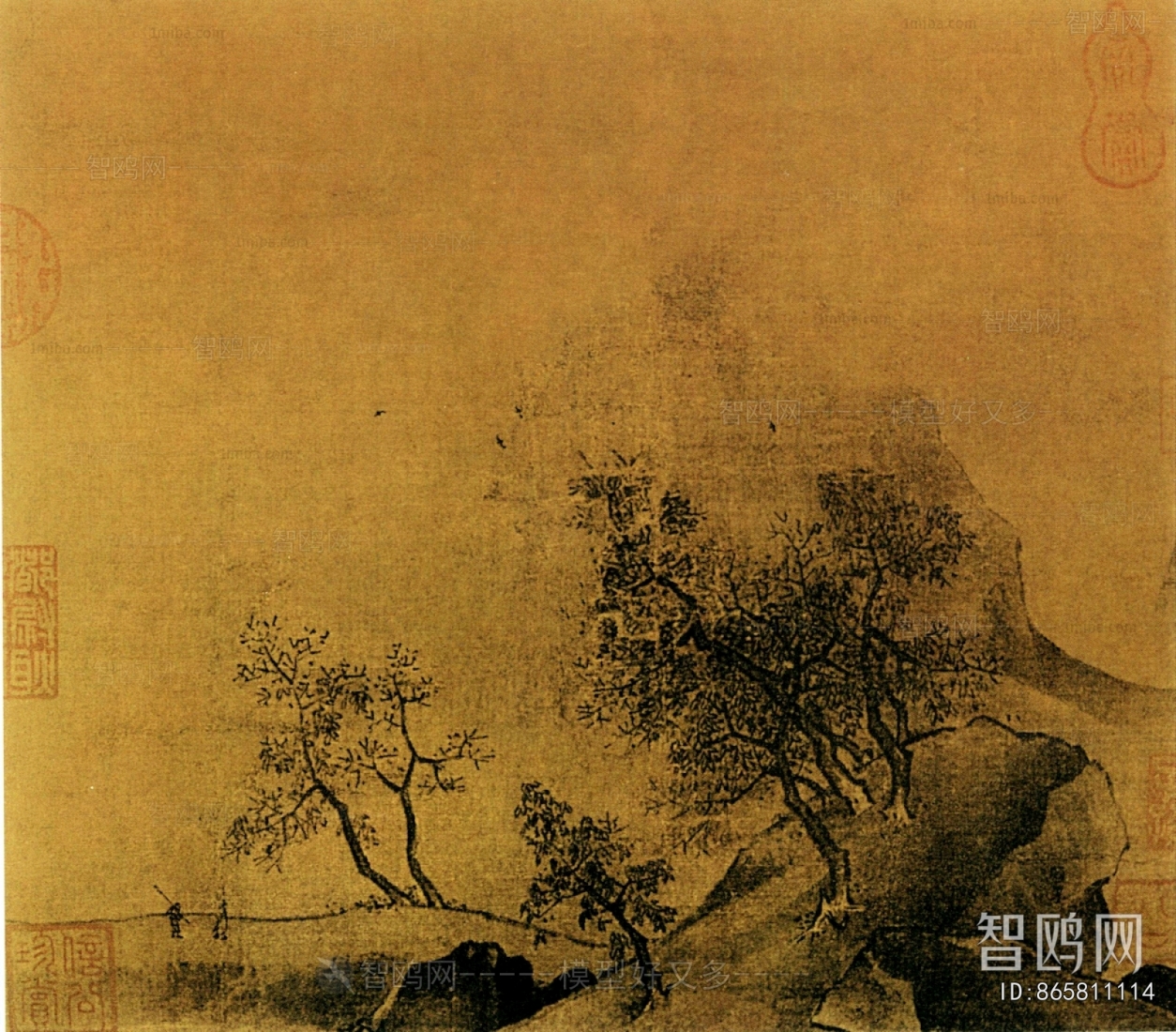 新中式风景装饰画