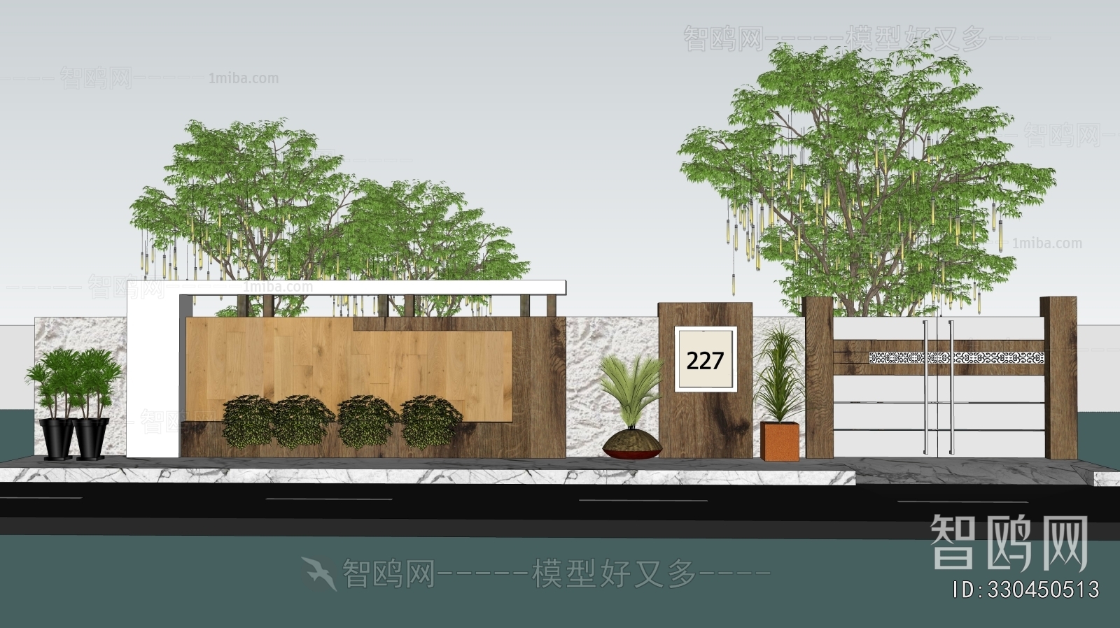 New Chinese Style Landscape Wall