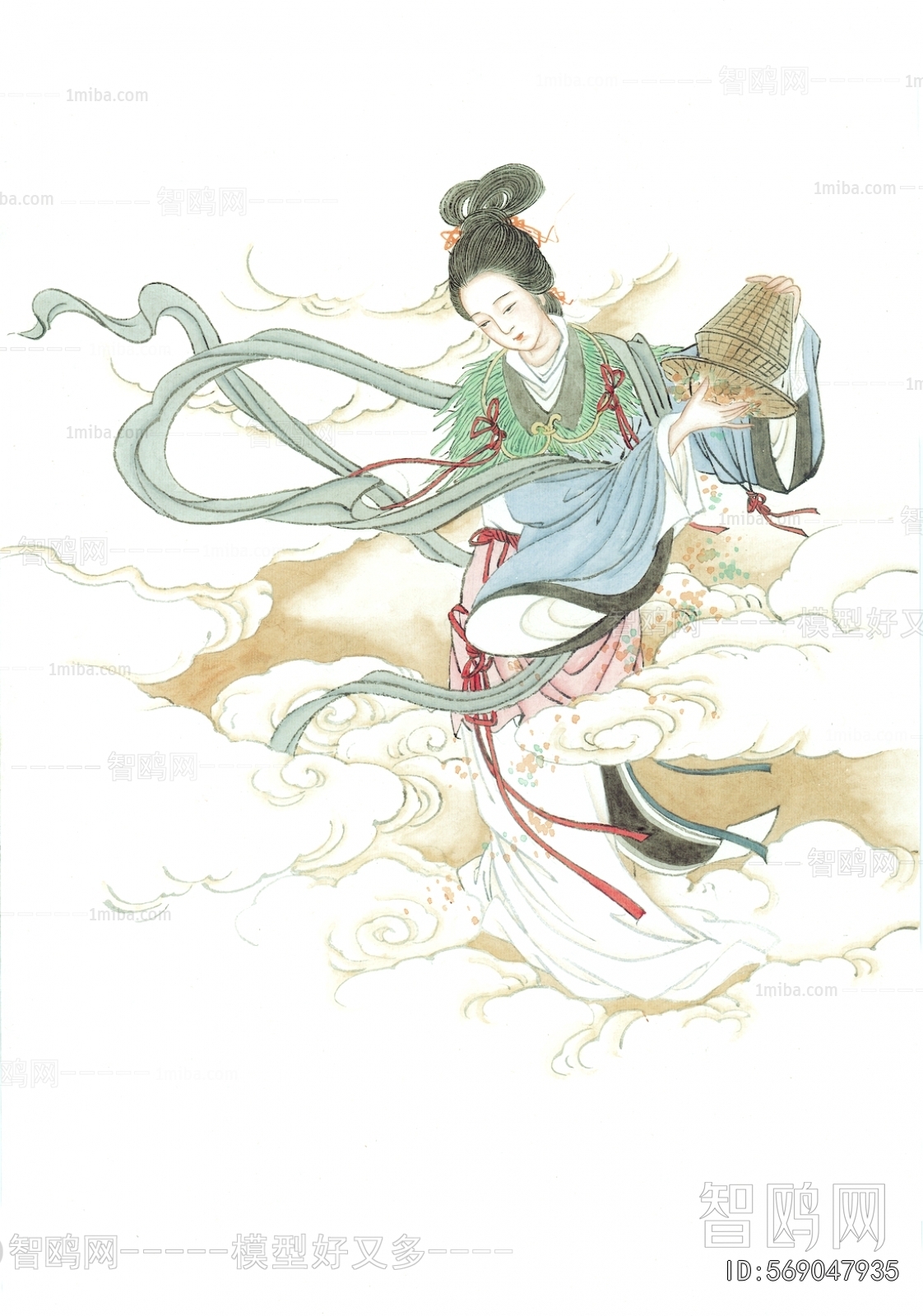 中式人物装饰画