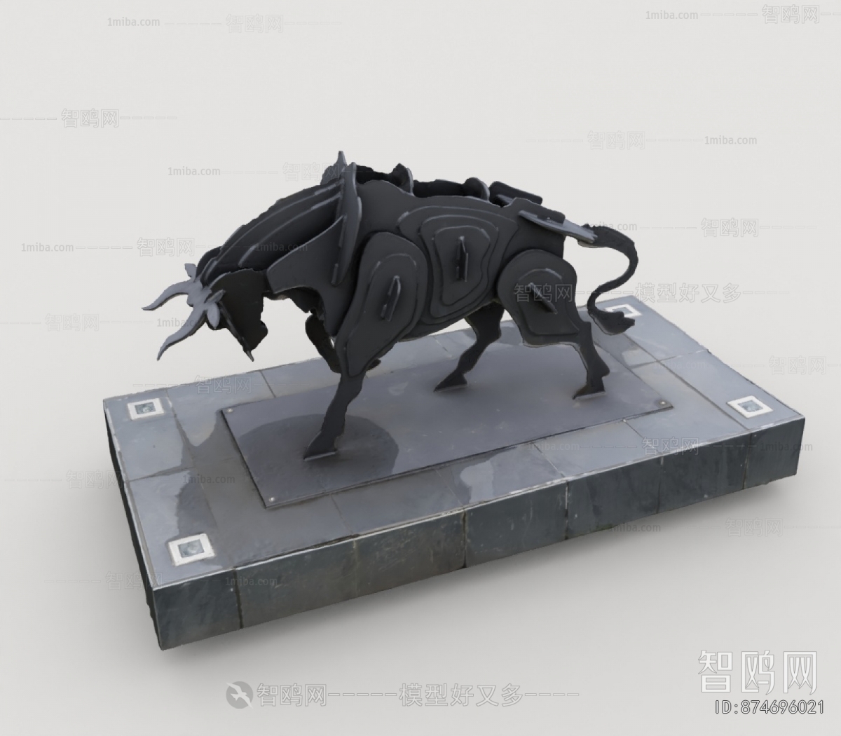 New Chinese Style Sculpture Sketch