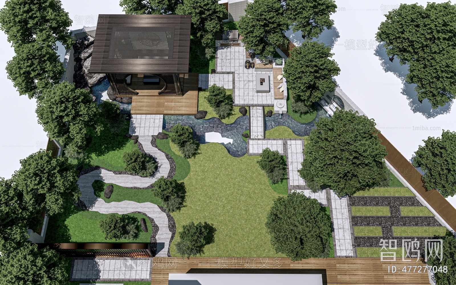 New Chinese Style Courtyard/landscape