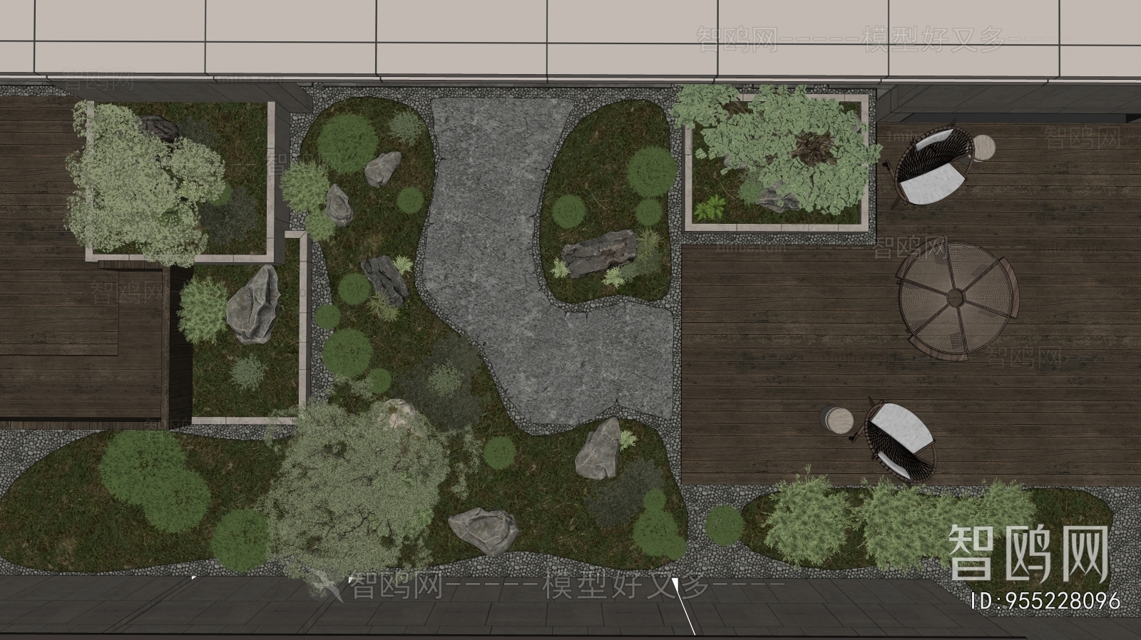 New Chinese Style Courtyard/landscape