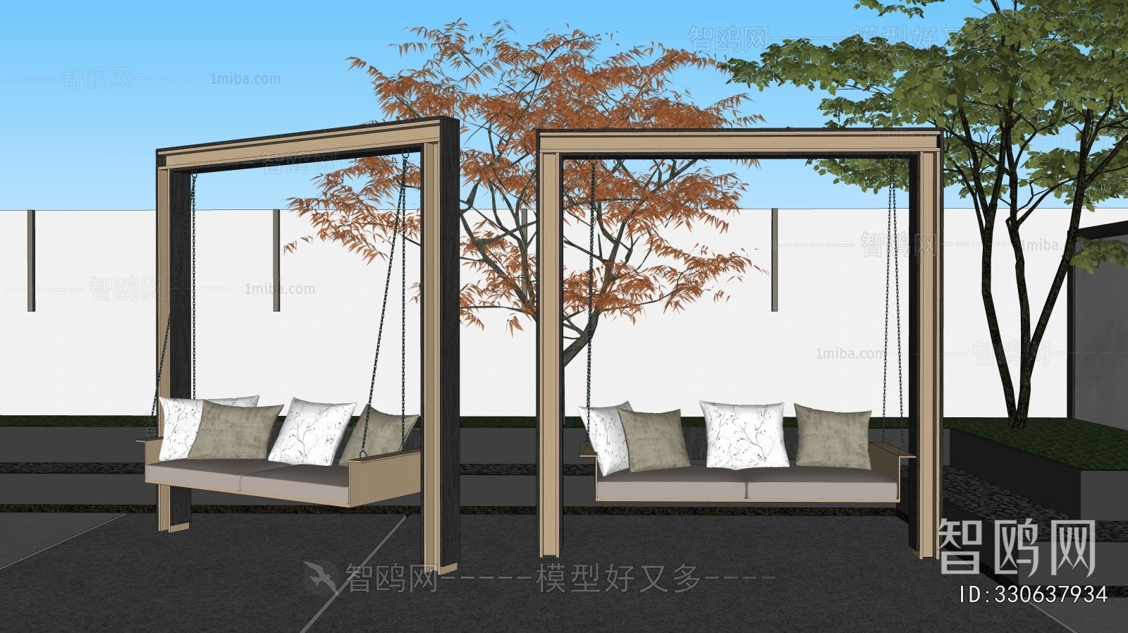 New Chinese Style Hanging Chair